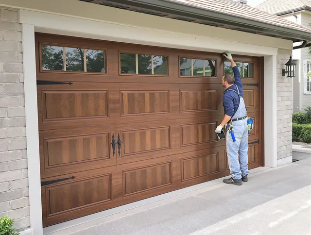 Custom garage door showcase by Twinsburg Garage Door Repair in Twinsburg