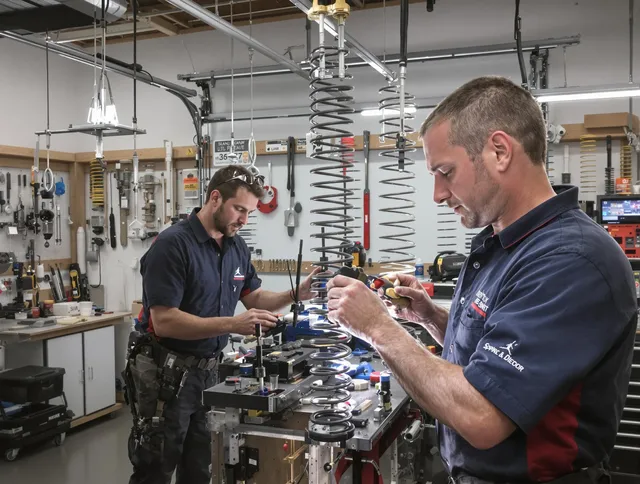 Garage door spring repair service by Twinsburg Garage Door Repair in Twinsburg